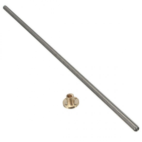 400mm Length Lead Screw CNC Engraver Router Parts 8mm Diameter 4mm Lead w/ Copper Nut Accessories 400mm Length Lead Screw CNC Engraver Router Parts 8mm Diameter 4mm Lead w/ Copper Nut Accessories