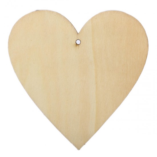 5Pcs 100mm Heart Wooden Board Tags Laser Engraving Sheet DIY Wood Craft Wedding Christmas Decoration