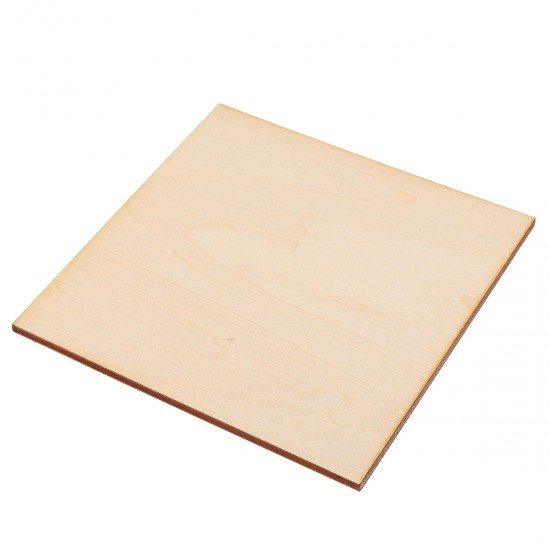 5Pcs 10x10cm DIY Wood Sheet Unfinished Unpainted Building Model Laser Engraving Blank Sheet Wooden Craft Making