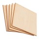 5Pcs 10x10cm DIY Wood Sheet Unfinished Unpainted Building Model Laser Engraving Blank Sheet Wooden Craft Making