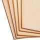 5Pcs 10x10cm DIY Wood Sheet Unfinished Unpainted Building Model Laser Engraving Blank Sheet Wooden Craft Making