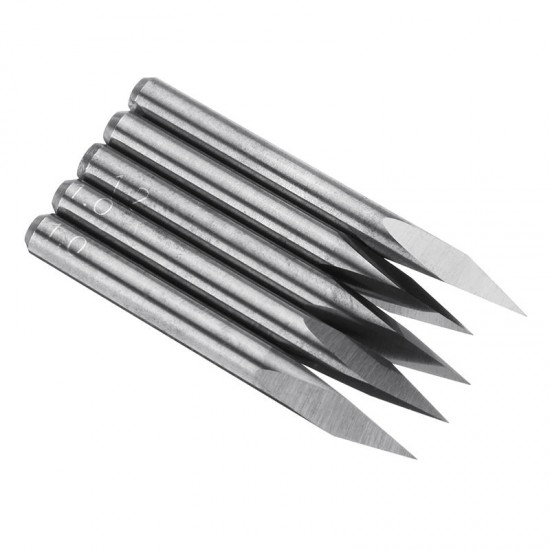 5Pcs Pyramid Engraving Drill Bit 3.175mm Shank 25 Degree 0.1mm Tip for EleksMill Engraver CNC Router