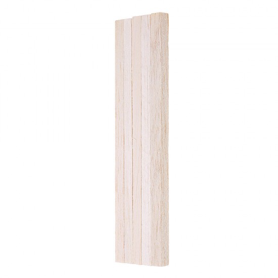5Pcs/Set 10x10x200mm Square Balsa Wood Bar Wooden Sticks Strips Natural Dowel Unfinished Rods for DIY Crafts Airplane Model