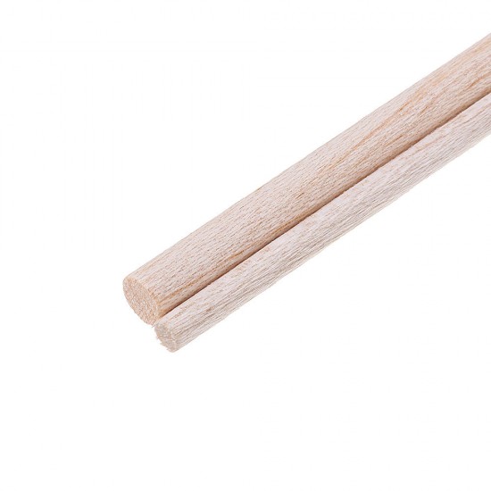 5Pcs/Set 5/6/8/10x250mm Round Balsa Wood Wooden Stick Natural Dowel Unfinished Rods for DIY Crafts Airplane Model