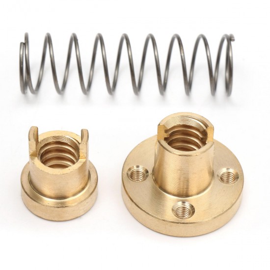 5pcs T8 Anti-Backlash Spring Loaded Nut Adjustable 2mm/4mm/8mm For Threaded Rod Lead Screws 3D Printer Accessories 5pcs T8 Anti-Backlash Spring Loaded Nut Adjustable 2mm/4mm/8mm For Threaded Rod Lead Screws 3D Printer Accessories