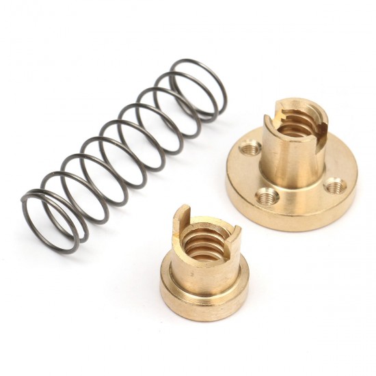 5pcs T8 Anti-Backlash Spring Loaded Nut Adjustable 2mm/4mm/8mm For Threaded Rod Lead Screws 3D Printer Accessories 5pcs T8 Anti-Backlash Spring Loaded Nut Adjustable 2mm/4mm/8mm For Threaded Rod Lead Screws 3D Printer Accessories