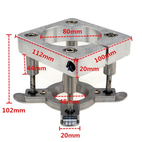 80mm/100mm Automatic Engraving Machine Press Plate CNC Parts Clamp Table Top