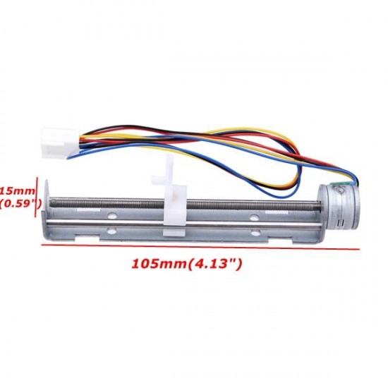 DC 4-9V Drive Stepper Motor Screw With Nut Slider 2 Phase 4 Wire