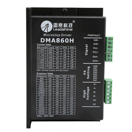 DMA860H DC 18-80V 7.2A Stepping Motor Driver Engraving Machine Drive