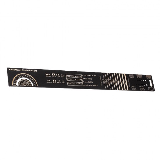 25cm Multifunctional PCB Ruler Electronic Measuring Tool Resistor Capacitor Chip IC SMD Diode Transistor 180 Degrees Ruler 25cm Multifunctional PCB Ruler Electronic Measuring Tool Resistor Capacitor Chip IC SMD Diode Transistor 180 Degrees Ruler