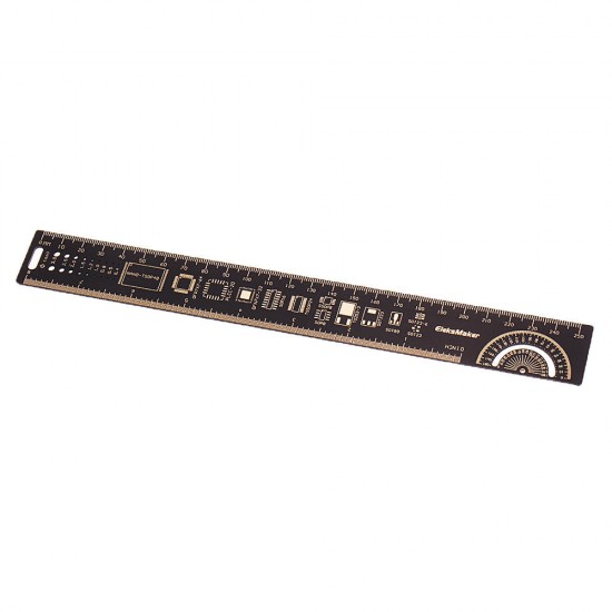 25cm Multifunctional PCB Ruler Electronic Measuring Tool Resistor Capacitor Chip IC SMD Diode Transistor 180 Degrees Ruler 25cm Multifunctional PCB Ruler Electronic Measuring Tool Resistor Capacitor Chip IC SMD Diode Transistor 180 Degrees Ruler
