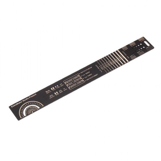 25cm Multifunctional PCB Ruler Electronic Measuring Tool Resistor Capacitor Chip IC SMD Diode Transistor 180 Degrees Ruler 25cm Multifunctional PCB Ruler Electronic Measuring Tool Resistor Capacitor Chip IC SMD Diode Transistor 180 Degrees Ruler