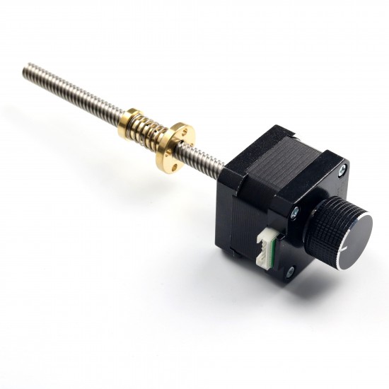 42HS34-1304S 1.8° Hybrid Stepper Motor Lead Screw Z Axis Integrated Set for 3 Axis Engraver CNC Router 42HS34-1304S 1.8° Hybrid Stepper Motor Lead Screw Z Axis Integrated Set for 3 Axis Engraver CNC Router