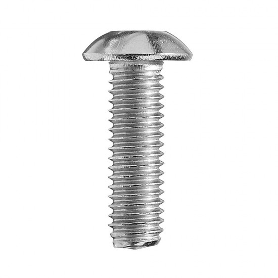 M5SH6 50Pcs M5 Stainless Steel Hex Socket Button Head Screw Bolt 8-30mm Optional Length