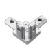 CJ20 T Slot 3 Way 90 Degree Inside Corner Connector Joint Bracket for 2020 Series Aluminum Profile CJ20 T Slot 3 Way 90 Degree Inside Corner Connector Joint Bracket for 2020 Series Aluminum Profile