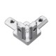 CJ20 T Slot 3 Way 90 Degree Inside Corner Connector Joint Bracket for 2020 Series Aluminum Profile