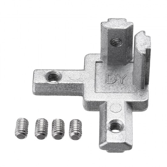 CJ20 T Slot 3 Way 90 Degree Inside Corner Connector Joint Bracket for 2020 Series Aluminum Profile CJ20 T Slot 3 Way 90 Degree Inside Corner Connector Joint Bracket for 2020 Series Aluminum Profile