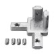CJ20 T Slot 3 Way 90 Degree Inside Corner Connector Joint Bracket for 2020 Series Aluminum Profile CJ20 T Slot 3 Way 90 Degree Inside Corner Connector Joint Bracket for 2020 Series Aluminum Profile