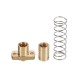 T8 Lead Screw Copper Anti-Backlash Spring Loaded Nut Pitch 2mm Lead 4mm Laser Accessories T8 Lead Screw Copper Anti-Backlash Spring Loaded Nut Pitch 2mm Lead 4mm Laser Accessories