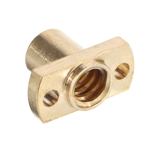 T8 Lead Screw Copper Anti-Backlash Spring Loaded Nut Pitch 2mm Lead 4mm Laser Accessories T8 Lead Screw Copper Anti-Backlash Spring Loaded Nut Pitch 2mm Lead 4mm Laser Accessories