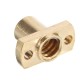 T8 Lead Screw Copper Anti-Backlash Spring Loaded Nut Pitch 2mm Lead 4mm Laser Accessories