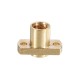 T8 Lead Screw Copper Anti-Backlash Spring Loaded Nut Pitch 2mm Lead 4mm Laser Accessories T8 Lead Screw Copper Anti-Backlash Spring Loaded Nut Pitch 2mm Lead 4mm Laser Accessories