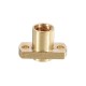 T8 Lead Screw Copper Anti-Backlash Spring Loaded Nut Pitch 2mm Lead 4mm Laser Accessories