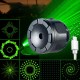 Automatic Rotation Laser Pointer Head USB Charging Laser Stagelight Head 4/6 Pattern Laser Cap Head Hunting Fishing