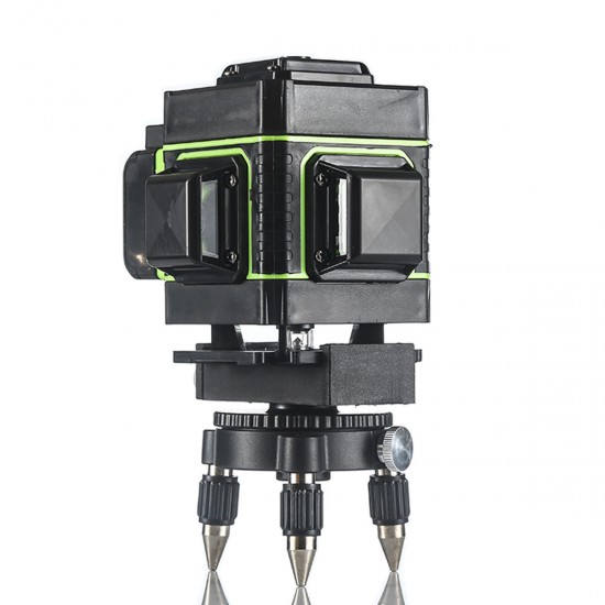 12 Greeen Lines Laser Level Measuring DevicesLine 360 Degree Rotary Horizontal And Vertical Cross Laser Level with Base