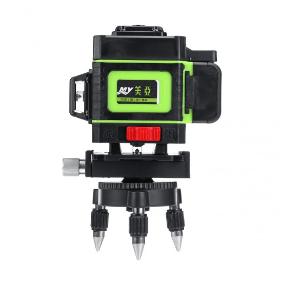 12 Greeen Lines Laser Level Measuring DevicesLine 360 Degree Rotary Horizontal And Vertical Cross Laser Level with Base