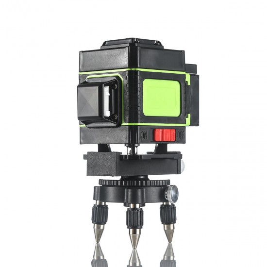 12 Greeen Lines Laser Level Measuring DevicesLine 360 Degree Rotary Horizontal And Vertical Cross Laser Level with Base