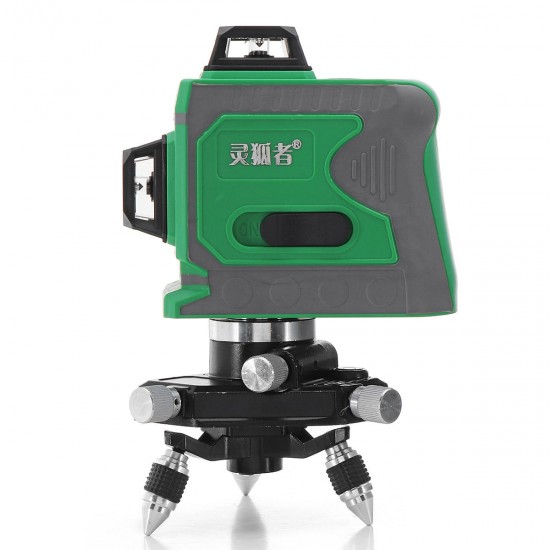 12 Line 635nm 3D Green Light Laser Level Auto Self Leveling 360°Rotary Measure Cross