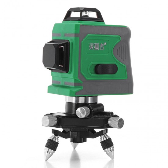 12 Line 635nm 3D Green Light Laser Level Auto Self Leveling 360°Rotary Measure Cross