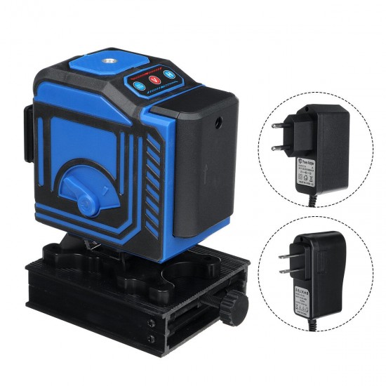 12 Line LD Green Light Laser Level 3D 360° Cross Self Leveling Measure Tool