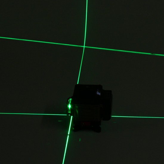 12 Line Laser Level Green Light Auto Self Leveling Cross 360° Rotary Measuring
