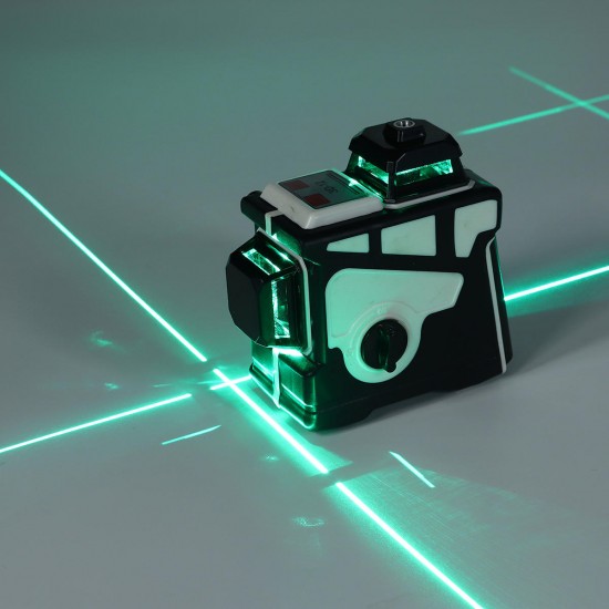 12 Line Laser level 3D 360° Self Leveling Rotary Cross Laser Level Multi Line Green light / Blue light