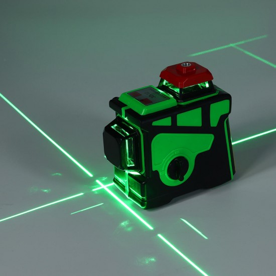 12 Line Laser level 3D 360° Self Leveling Rotary Cross Laser Level Multi Line Green light / Blue light