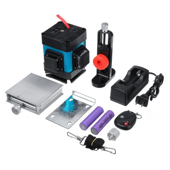 12 Line Self Leveling Laser Level Measure Tool Wall Lift Bracket Remote Control 12 Line Self Leveling Laser Level Measure Tool Wall Lift Bracket Remote Control