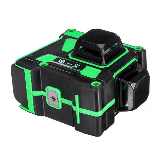 12 Lines 360 Degree Horizontal & Vertical Cross 3D Green Laser Level Self