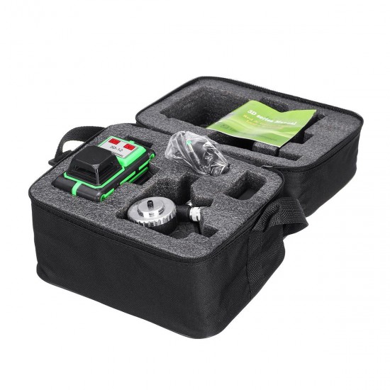 12 Lines 360 Degree Horizontal & Vertical Cross 3D Green Laser Level Self 12 Lines 360 Degree Horizontal & Vertical Cross 3D Green Laser Level Self