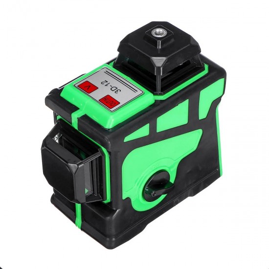 12 Lines 360° 3D Green Laser Level Self Leveling Tool Horizontal & Vertical