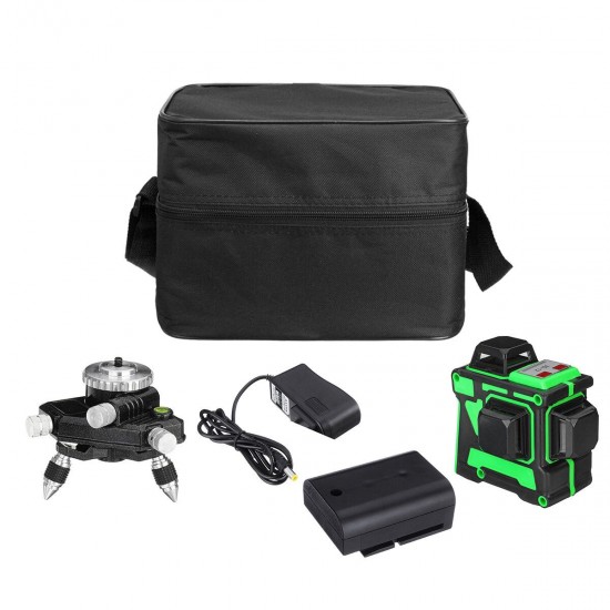 12 Lines Cross Green Light 3D Laser 360° Level Self-Leveling Rotary Measure Tool Indoor and Outdoor General Use 12 Lines Cross Green Light 3D Laser 360° Level Self-Leveling Rotary Measure Tool Indoor and Outdoor General Use