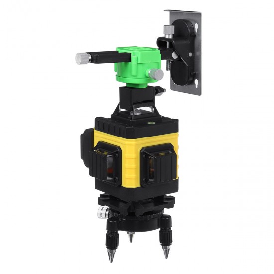12/16 Line 4D Laser Level Green Light Digital Self Leveling 360° Rotary Measure with 6000mah Battery