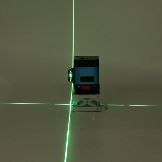 12Line 360° Green Laser Level 3D Horizontal Vertical+Remote Control+Wall Mounts