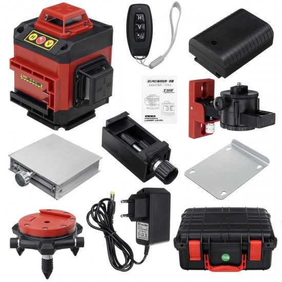 16 Line LD Green Light Laser Level 4D 360° Cross Self Leveling Measuring Tool 16 Line LD Green Light Laser Level 4D 360° Cross Self Leveling Measuring Tool