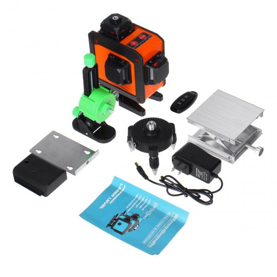 16 Line Laser Level Green Light Auto Self Leveling Cross 360° Rotary Measuring yellow
