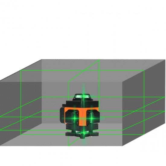 16 Lines 3D 360° Green Laser Level Self-Leveling Cross Line Horizontal LCD Tool 16 Lines 3D 360° Green Laser Level Self-Leveling Cross Line Horizontal LCD Tool