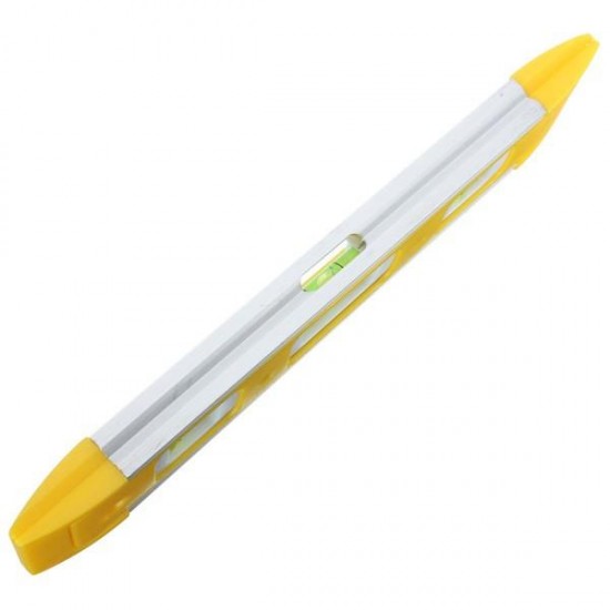 230mm Handheld Torpedo Magnetic Straight Spirit Level Ruler With 3 Bobble Vials