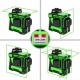 3D 12 Line Green Light Laser Level Digital Self Leveling 360° Rotary Measure 3D 12 Line Green Light Laser Level Digital Self Leveling 360° Rotary Measure