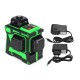 3D 12 Line Green Light Laser Level Digital Self Leveling 360° Rotary Measure